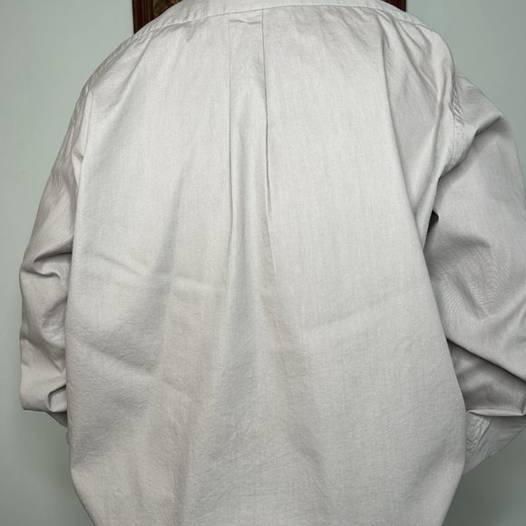 Blacker by Stanley Blacker Button Up Dress Shirt Men 17 1/2 (36/37) Light Mocha - Picture 3 of 10